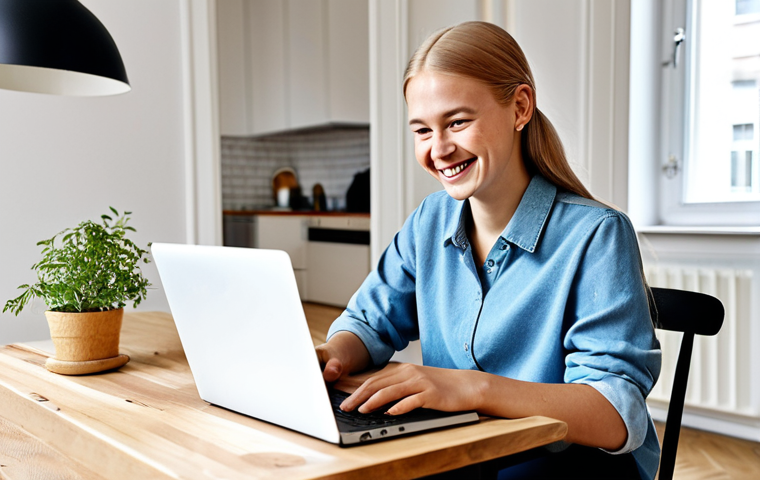 소비자 경험과 감정의 상관 관계 - **Prompt:** A modern office setting in Stockholm, Sweden. A friendly customer service representative...