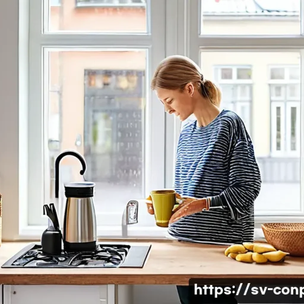 소비자 불안과 소비 행동 - **Prompt 1: Mindful Morning in a Swedish Home**
"A cozy, sunlit Swedish apartment interior. A yo...